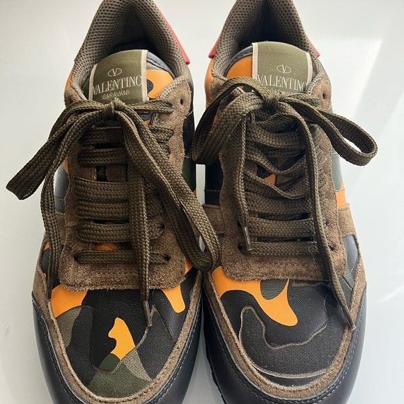 VALENTINO GARAVANI ROCKRUNNER CAMOUFLAGE SNEAKERS - Picture 11 of 12